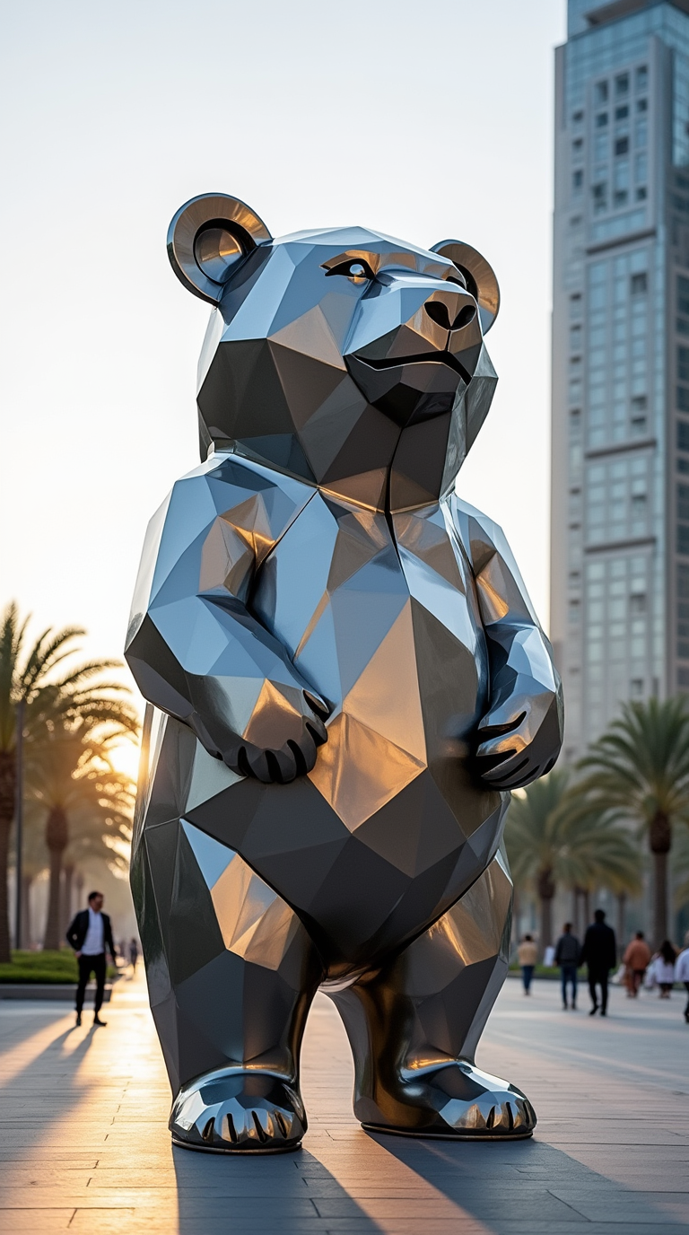 Outdoor Polyhedron Bear 2 artwork